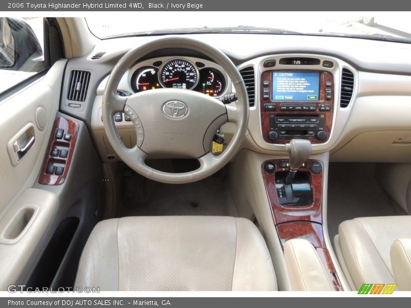Black / Ivory Beige 2006 Toyota Highlander Hybrid Limited 4WD