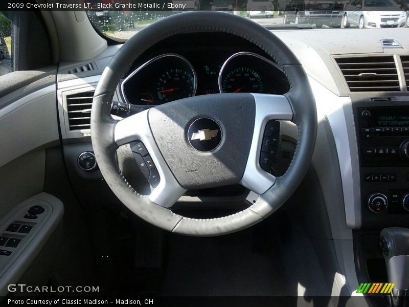 Black Granite Metallic / Ebony 2009 Chevrolet Traverse LT
