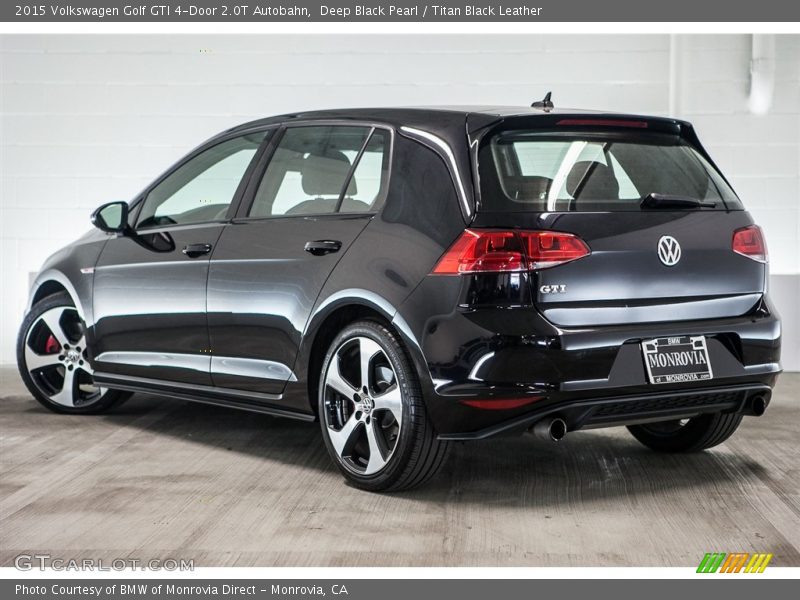 Deep Black Pearl / Titan Black Leather 2015 Volkswagen Golf GTI 4-Door 2.0T Autobahn
