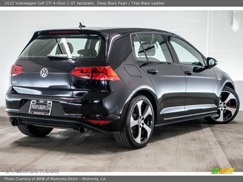 Deep Black Pearl / Titan Black Leather 2015 Volkswagen Golf GTI 4-Door 2.0T Autobahn