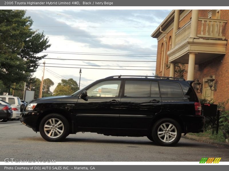 Black / Ivory Beige 2006 Toyota Highlander Hybrid Limited 4WD