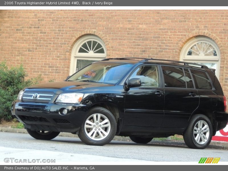 Black / Ivory Beige 2006 Toyota Highlander Hybrid Limited 4WD