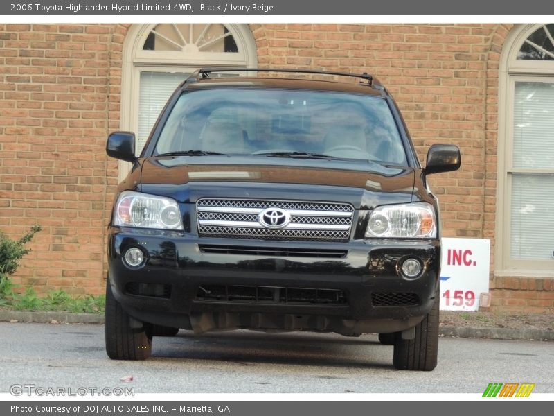 Black / Ivory Beige 2006 Toyota Highlander Hybrid Limited 4WD