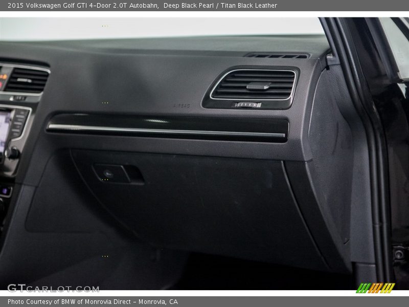 Deep Black Pearl / Titan Black Leather 2015 Volkswagen Golf GTI 4-Door 2.0T Autobahn