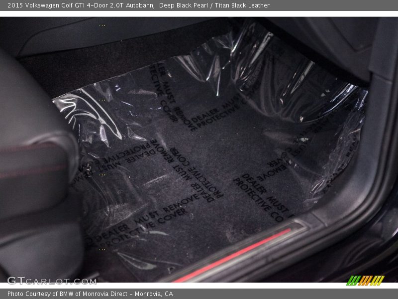Deep Black Pearl / Titan Black Leather 2015 Volkswagen Golf GTI 4-Door 2.0T Autobahn