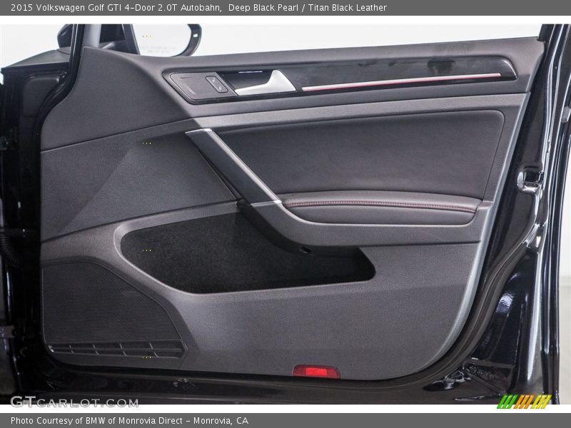 Deep Black Pearl / Titan Black Leather 2015 Volkswagen Golf GTI 4-Door 2.0T Autobahn
