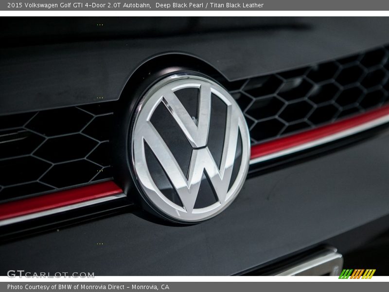 Deep Black Pearl / Titan Black Leather 2015 Volkswagen Golf GTI 4-Door 2.0T Autobahn
