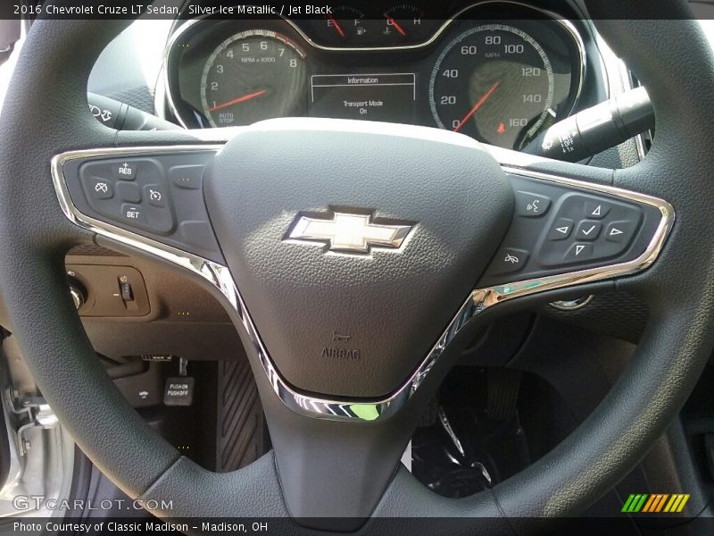 Silver Ice Metallic / Jet Black 2016 Chevrolet Cruze LT Sedan