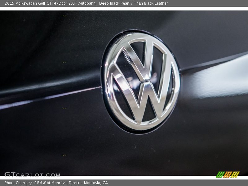 Deep Black Pearl / Titan Black Leather 2015 Volkswagen Golf GTI 4-Door 2.0T Autobahn