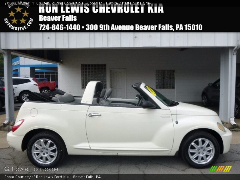 Cool Vanilla White / Pastel Slate Gray 2006 Chrysler PT Cruiser Touring Convertible
