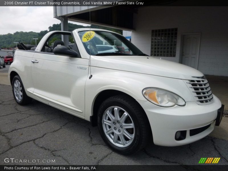 Cool Vanilla White / Pastel Slate Gray 2006 Chrysler PT Cruiser Touring Convertible