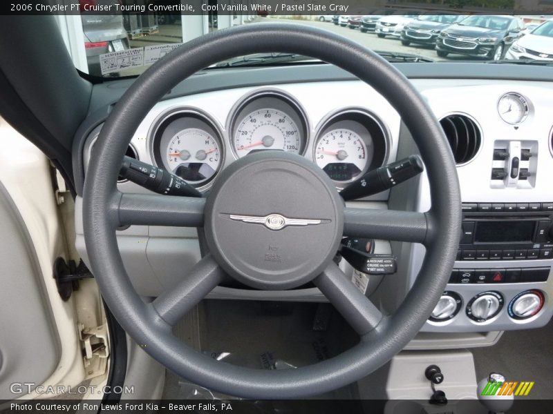 Cool Vanilla White / Pastel Slate Gray 2006 Chrysler PT Cruiser Touring Convertible