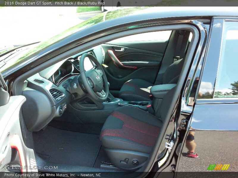  2016 Dart GT Sport Black/Ruby Red Interior