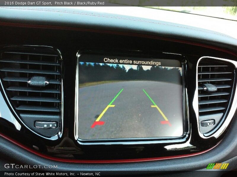 Pitch Black / Black/Ruby Red 2016 Dodge Dart GT Sport