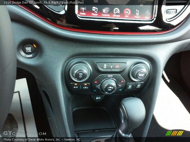 Controls of 2016 Dart GT Sport