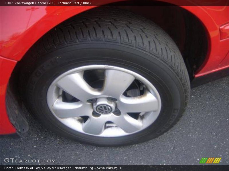 Tornado Red / Black 2002 Volkswagen Cabrio GLX