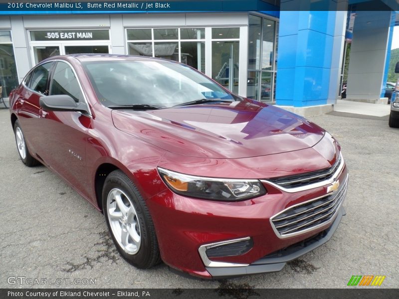 Butte Red Metallic / Jet Black 2016 Chevrolet Malibu LS