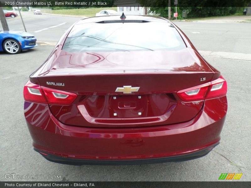 Butte Red Metallic / Jet Black 2016 Chevrolet Malibu LS