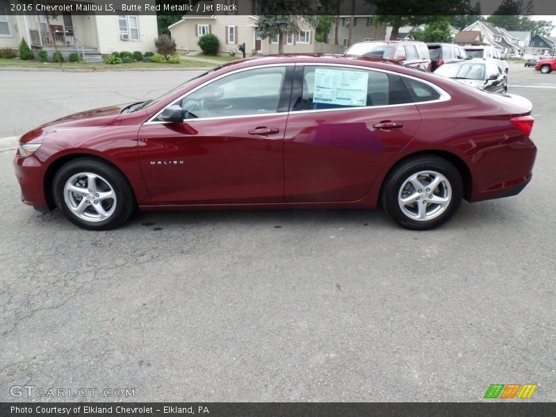 Butte Red Metallic / Jet Black 2016 Chevrolet Malibu LS