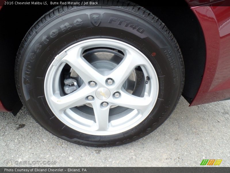 Butte Red Metallic / Jet Black 2016 Chevrolet Malibu LS