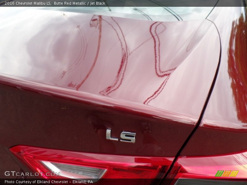 Butte Red Metallic / Jet Black 2016 Chevrolet Malibu LS