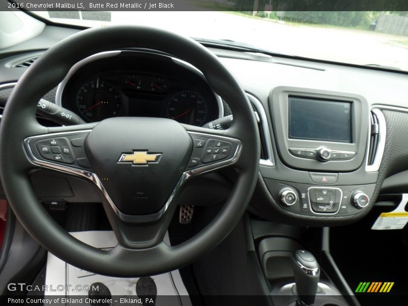 Butte Red Metallic / Jet Black 2016 Chevrolet Malibu LS
