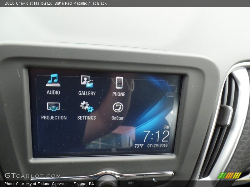 Butte Red Metallic / Jet Black 2016 Chevrolet Malibu LS