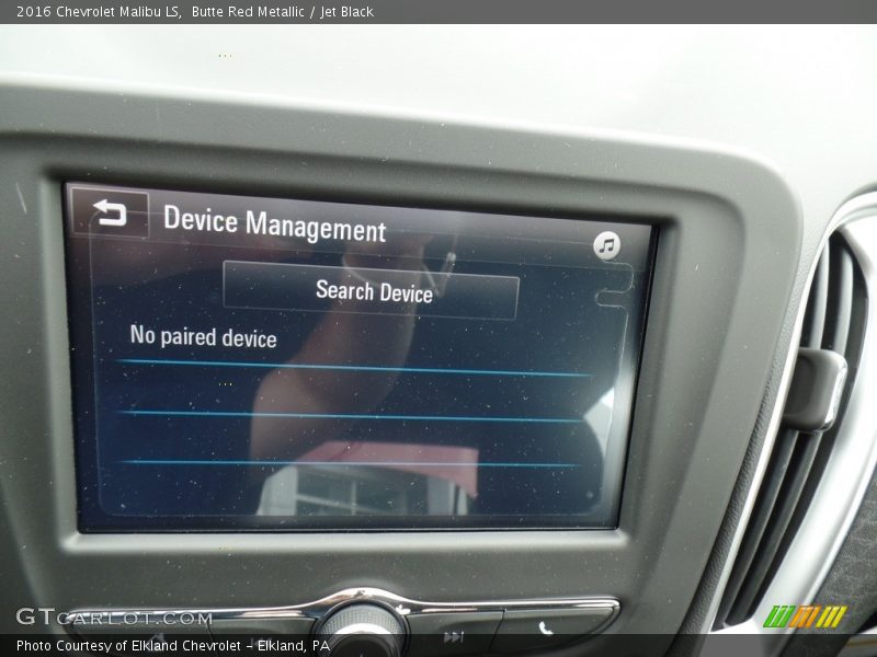 Butte Red Metallic / Jet Black 2016 Chevrolet Malibu LS