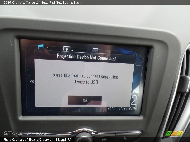 Butte Red Metallic / Jet Black 2016 Chevrolet Malibu LS