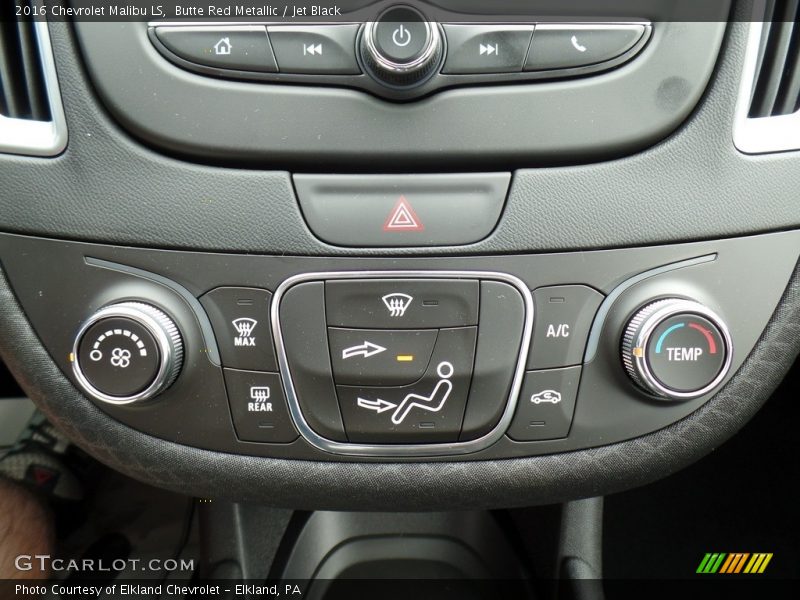 Butte Red Metallic / Jet Black 2016 Chevrolet Malibu LS