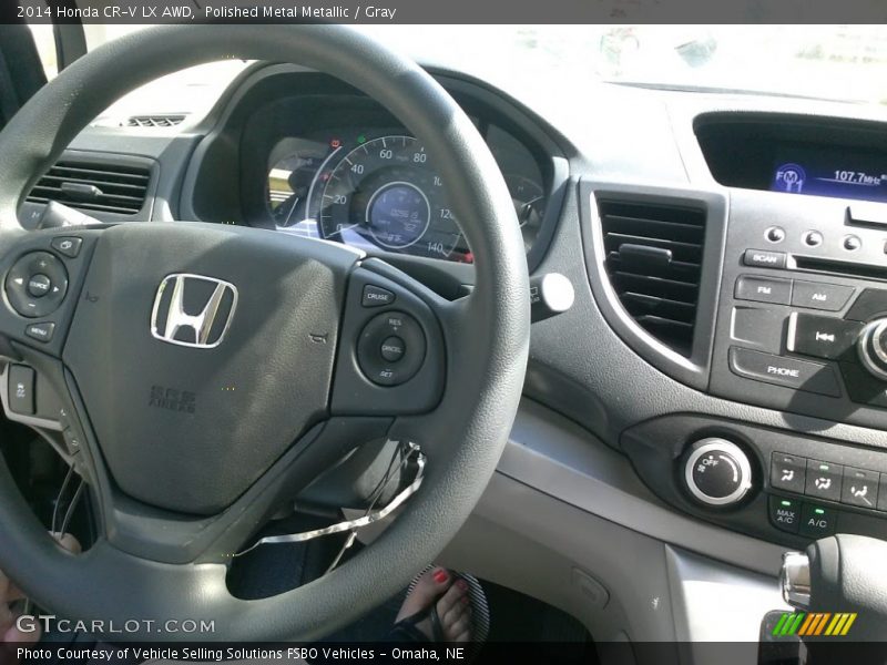 Polished Metal Metallic / Gray 2014 Honda CR-V LX AWD