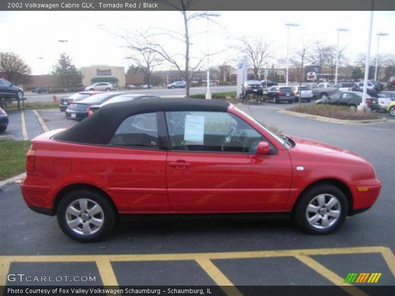 Tornado Red / Black 2002 Volkswagen Cabrio GLX