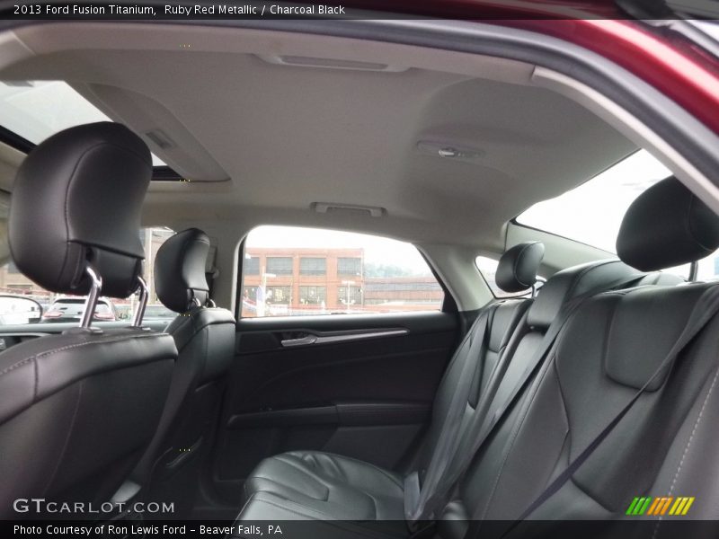 Ruby Red Metallic / Charcoal Black 2013 Ford Fusion Titanium