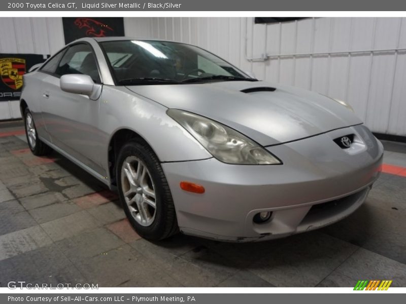 Liquid Silver Metallic / Black/Silver 2000 Toyota Celica GT