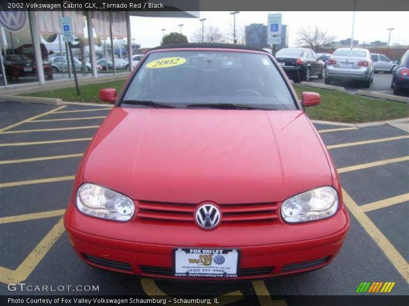 Tornado Red / Black 2002 Volkswagen Cabrio GLX