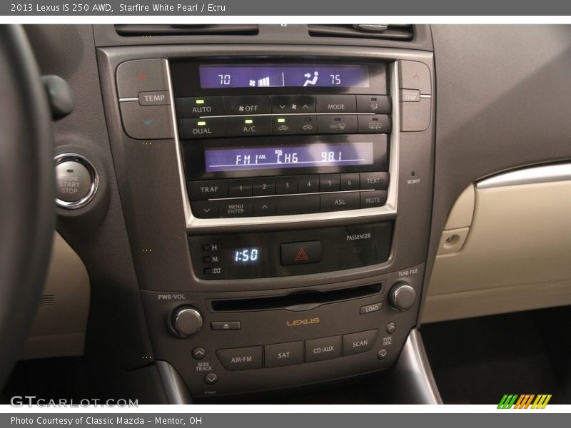 Starfire White Pearl / Ecru 2013 Lexus IS 250 AWD