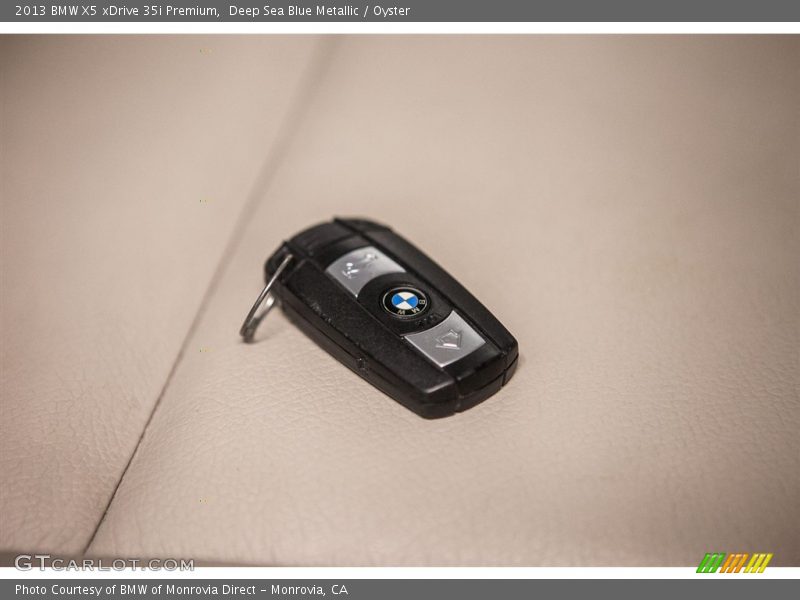 Deep Sea Blue Metallic / Oyster 2013 BMW X5 xDrive 35i Premium