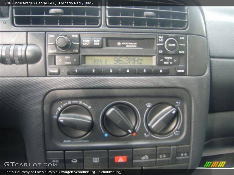 Tornado Red / Black 2002 Volkswagen Cabrio GLX