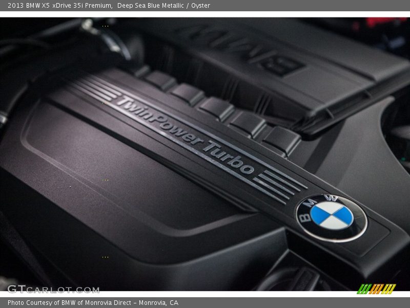 Deep Sea Blue Metallic / Oyster 2013 BMW X5 xDrive 35i Premium