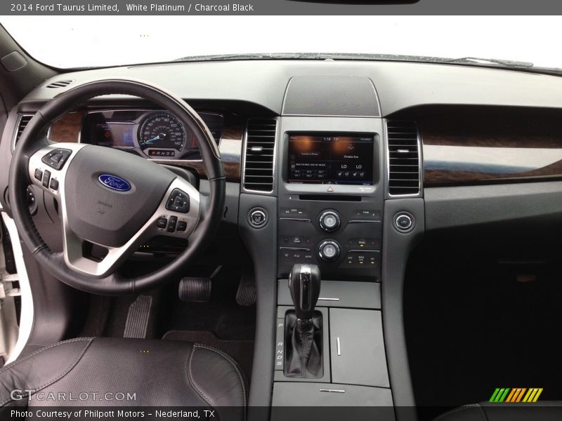White Platinum / Charcoal Black 2014 Ford Taurus Limited