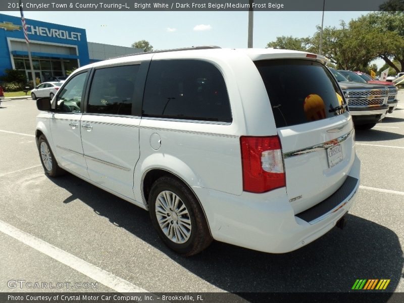 Bright White / Dark Frost Beige/Medium Frost Beige 2014 Chrysler Town & Country Touring-L