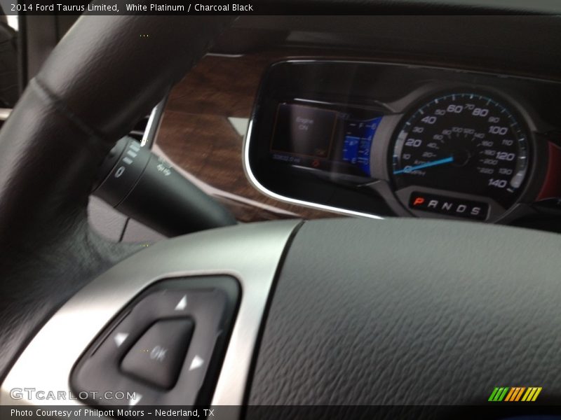 White Platinum / Charcoal Black 2014 Ford Taurus Limited