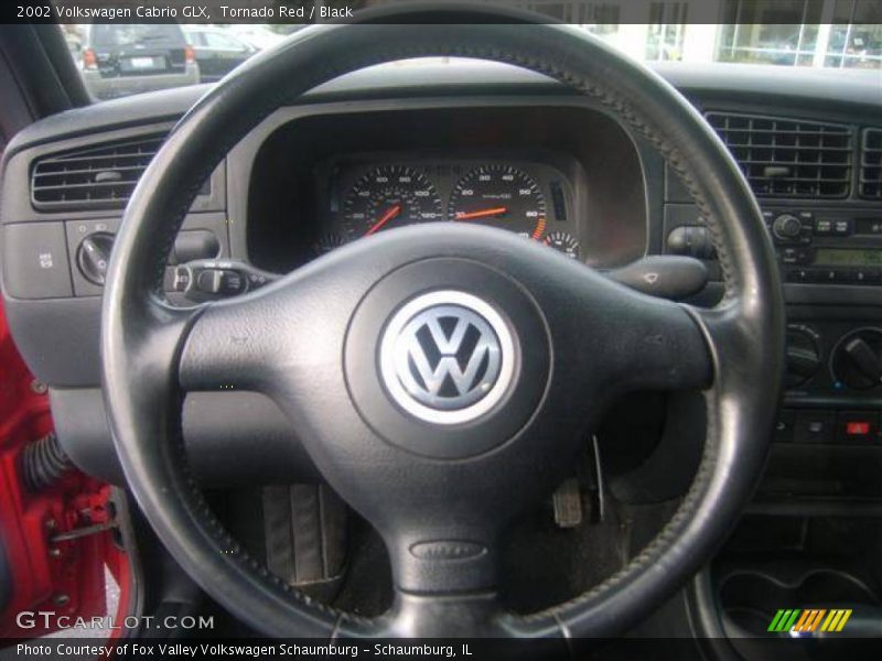 Tornado Red / Black 2002 Volkswagen Cabrio GLX