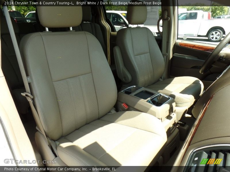 Bright White / Dark Frost Beige/Medium Frost Beige 2014 Chrysler Town & Country Touring-L
