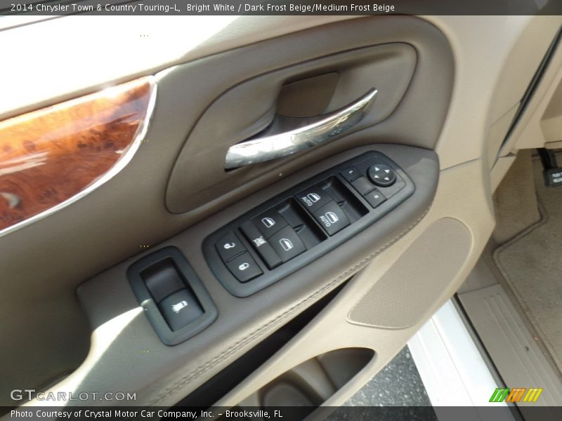 Bright White / Dark Frost Beige/Medium Frost Beige 2014 Chrysler Town & Country Touring-L