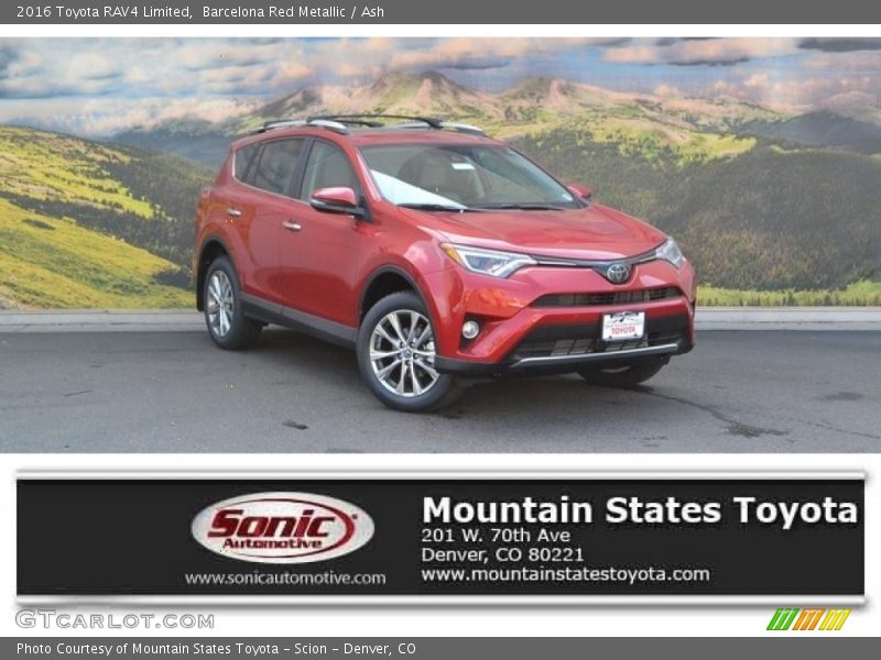 Barcelona Red Metallic / Ash 2016 Toyota RAV4 Limited