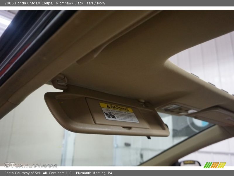 Nighthawk Black Pearl / Ivory 2006 Honda Civic EX Coupe