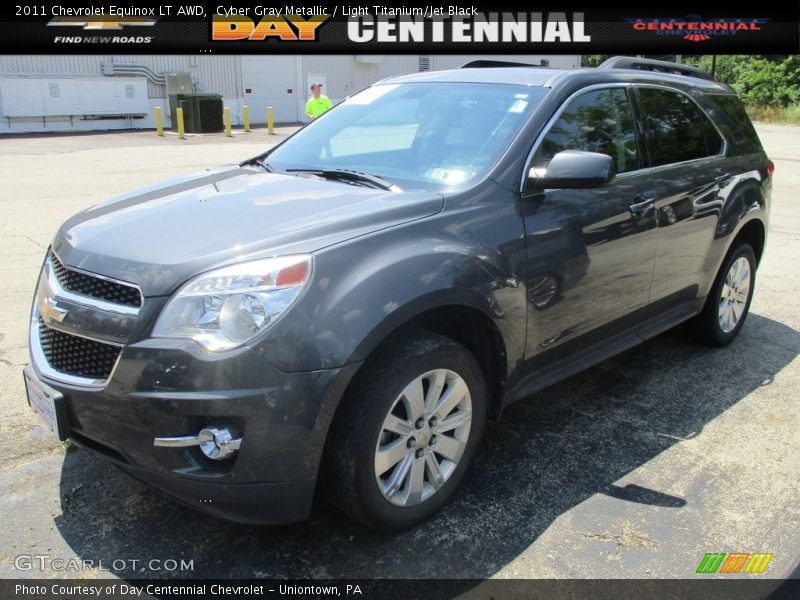 Cyber Gray Metallic / Light Titanium/Jet Black 2011 Chevrolet Equinox LT AWD