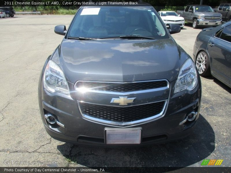 Cyber Gray Metallic / Light Titanium/Jet Black 2011 Chevrolet Equinox LT AWD