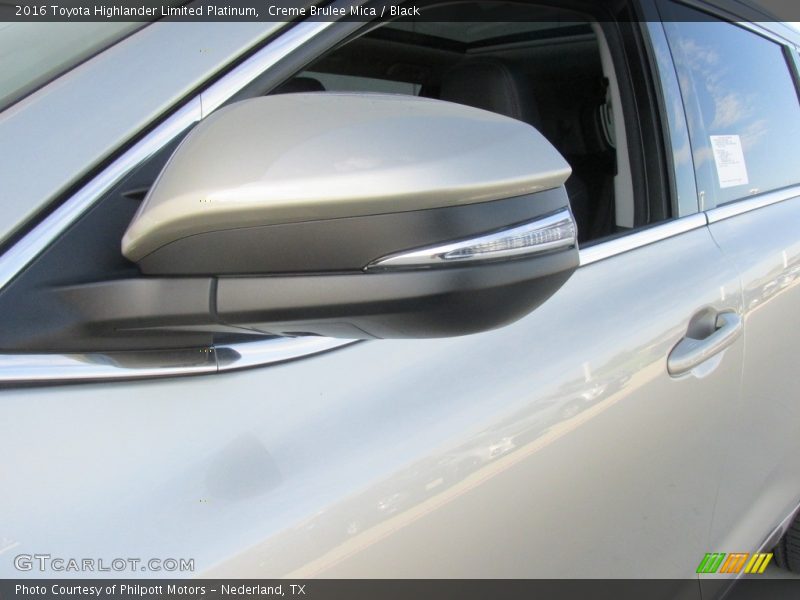 Creme Brulee Mica / Black 2016 Toyota Highlander Limited Platinum